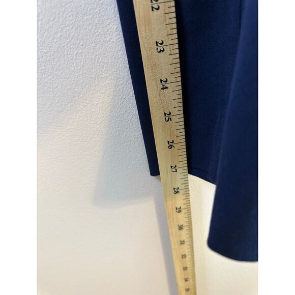 Ralph Lauren Womens Plus Navy High Waist Cotton Blend Ponte Work Legging Sze 18W - Picture 6 of 10